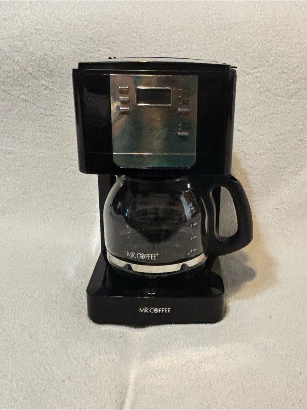 Mr. Coffee Black Drip Coffee Maker with Glass Carafe